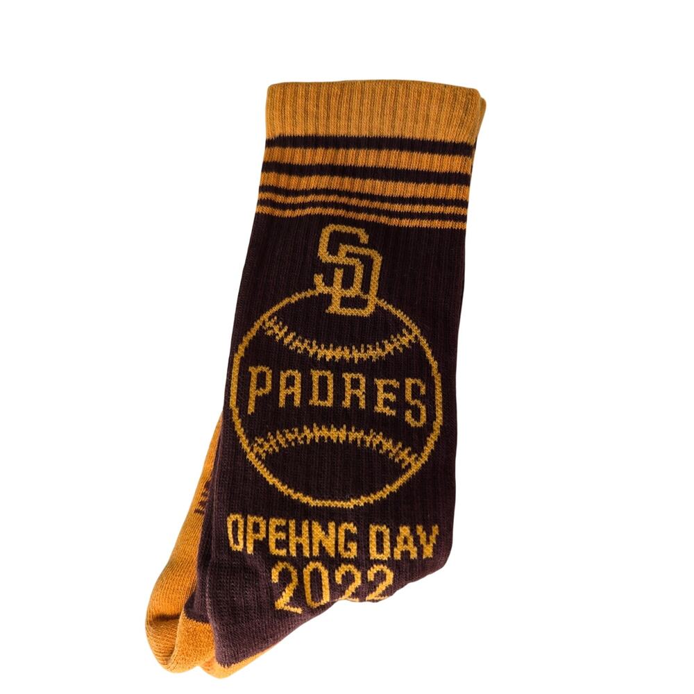 Rare San Diego Padres “Opehng” (Misprint Error) Niche Day 2022 Promotional Socks
